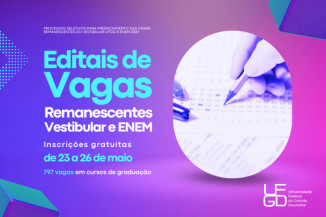 UFGD oferece 797 vagas para preenchimento com nota do ENEM ou dos vestibulares anteriores