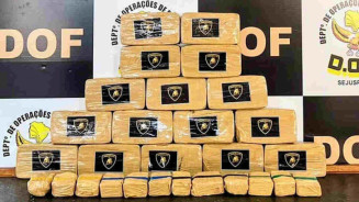 Homem é preso transportando R$ 1,3 milhão de cocaína em botijão de gás