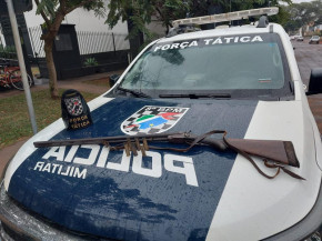 Operação Hórus – Polícia Militar prende homem por porte ilegal de arma de fogo e munições