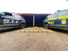 Polícia Civil e Polícia Rodoviária Federal apreendem cocaína, pasta base e maconha