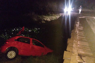 Casal morre afogado, filha e amiga sobrevivem após carro cair em rio