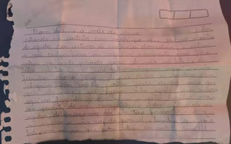 Mulher envia carta para escola do filho para pedir ajuda contra violência doméstica