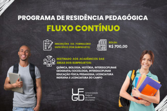 Estudantes de licenciaturas da UFGD podem se inscrever a qualquer momento no Programa de Residência Pedagógica