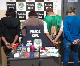 Três mulheres são presas por tráfico de drogas e corrupção de menores