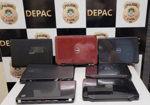 Polícia Civil recupera notebooks furtados em loja de consertos de eletrônicos