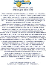 Edital de Convocação - Habilitação de Crédito