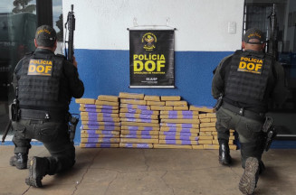 DOF apreende droga em fundo falso de carro na MS-289