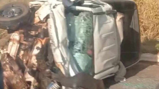 Colisão frontal entre camionete e carreta deixou um morto na BR-262