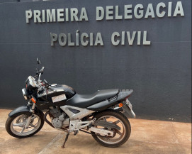 Polícia Civil recupera moto furtada em estacionamento de hospital