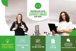 Vestibular da UFGD para Licenciatura em Letras-Libras destaca prioridade para surdos