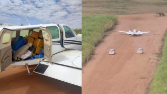 Avião sai do Paraguai e é interceptado em SP com R$ 12 milhões em cocaína