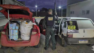 Dupla é presa com R$ 790 mil em contrabando na MS-162
