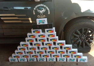 Polícia apreende 41 aparelhos celular com motorista em barreira na BR-436