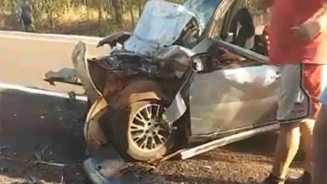 Motorista de 50 anos morre ao bater Pálio em ônibus na BR-262 em MS
