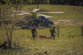 FAB utiliza aeroporto de Bonito para treinamento militar com participação da Guarda Aérea de Nova Iorque