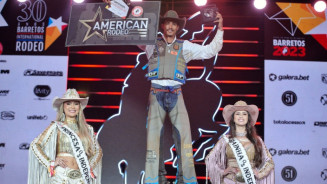 Peão de MS vence Rodeio Internacional em Barretos Peão de MS vence