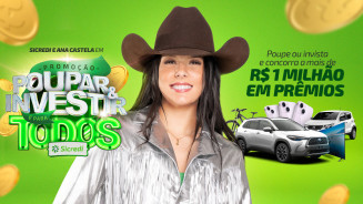 Associada de Taquarussu ganha carro 0 km da promoção Poupar e Investir é para Todos da Sicredi Centro-Sul MS