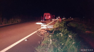 Ciclista morre atropelado na MS-162 e motorista foge