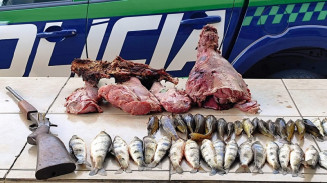 Dois são presos por porte ilegal de arma, caça ilegal e pesca predatória