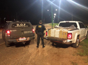 Amarok carregada com mais de uma tonelada de maconha é apreendida pelo DOF