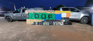 Hilux roubada é recuperada carregada com quase duas toneladas de drogas