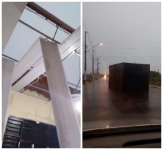 Temporal destelha casas, derruba árvores, provoca acidentes e deixa ruas caóticas