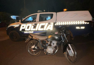Polícia Militar recupera mais uma motocicleta em Dourados
