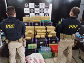 PRF apreende 1,7 tonelada de maconha e prende 'batedor' em Dourados