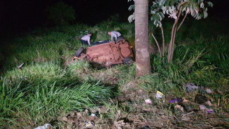 Homem que morreu em capotamento na MS-156 tinha 48 anos