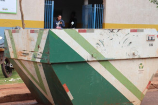 Prefeitura disponibiliza caçambas para descarte de materiais no Parque das Nações II