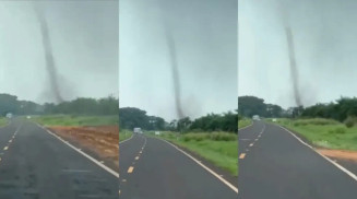 Vídeo: Tornado atinge cidade de MS e causa estragos na área rural