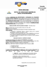 Atos Oficiais - Convocação de Assembleia Geral Extraordinária