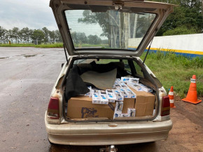 Casal é preso com carga de cigarro do Paraguai avaliada em R$ 41 mil