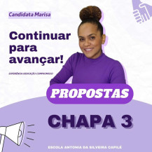 Professora Marisa concorre ao processo eletivo de diretor da escola Capilé