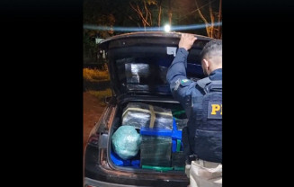 Homem é preso com carro lotado de drogas após tentativa de fuga