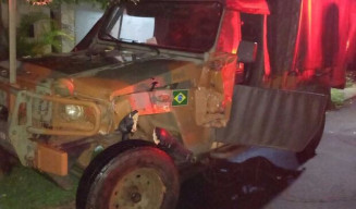 Ladrão invade Exército para furtar  veículo militar em Três Lagoas