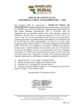 Edital de Convocação - Assembleia Extraordinária