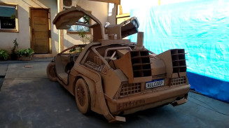 Dourados terá exposição de carro, moto, bicicleta e instrumentos musicais em papelão