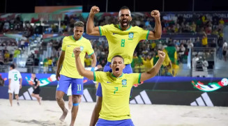Brasil inicia Copa do Mundo de Beach Soccer com vitória sobre Omã