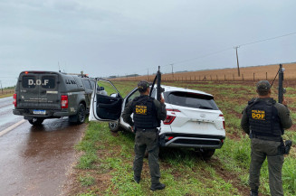 Veículo roubado em São Paulo é recuperado pelo DOF em Rio Brilhante
