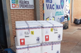 Segunda remessa chega e MS recebe mais de 3,7 mil doses da vacina contra a dengue