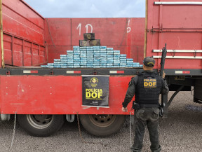 Polícia intercepta carreta em MS que seguia para porto com R$ 8,7 mi em drogas