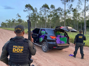 Veículo roubado é recuperado pelo DOF com mais de duas toneladas de maconha