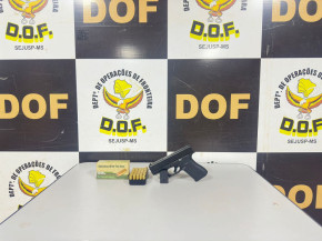 Homem é preso pelo DOF com arma de fogo e munições ilegais em Aral Moreira