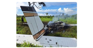 Tripulantes incendeiam avião vindo da Bolívia interceptado pela FAB