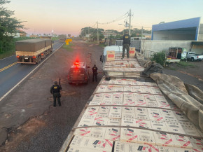 Motorista tenta sair de MS para levar cigarros a SC e vai preso com carga milionária