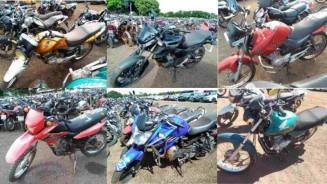 Com mais de 100 motocicletas aptas a circulação, leilão do Detran-MS encerra lances nesta quarta