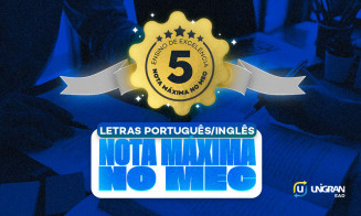 Letras da Unigran EAD tem sua excelência reconhecida com nota 5 no MEC