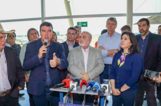 Governador, ministra e presidente da Petrobras visitam UFN3 em MS