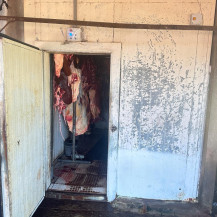 Em uma chácara, que servia como frigorífico clandestino, foram encontrados cerca de 3 toneladas de carne — Foto: PCMS/Divulgação